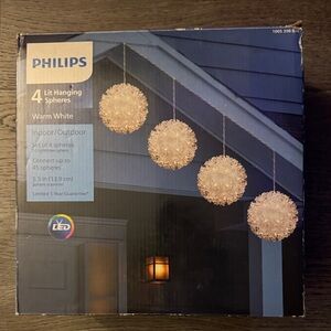 Philips Warm White LED Hanging Spheres